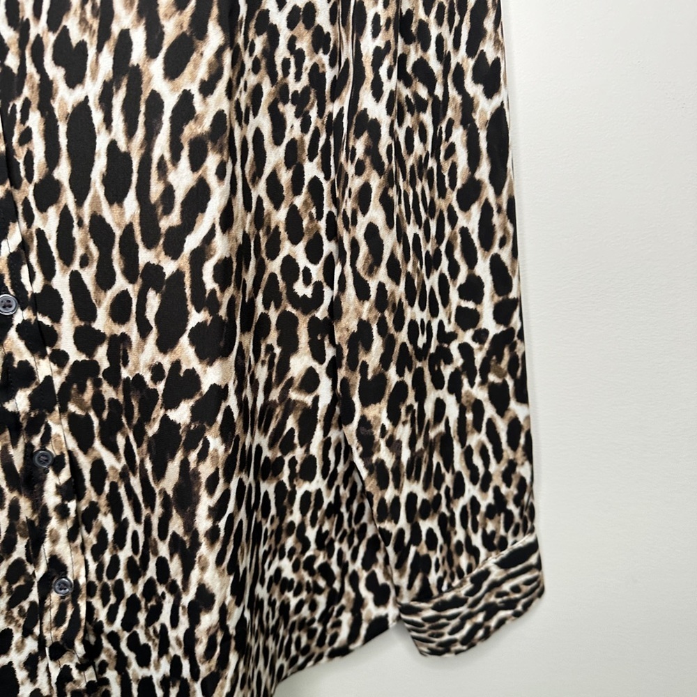 Banana Republic Dillon Classic Fit Long Sleeve Animal Print Medium - Picture 9 of 14